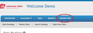 welcome table marketing screenshot