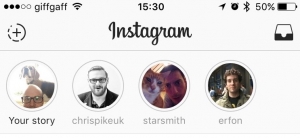 Instagram Stories button
